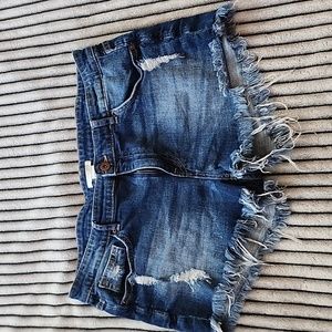 H&M Cut Raw Hem Shorts